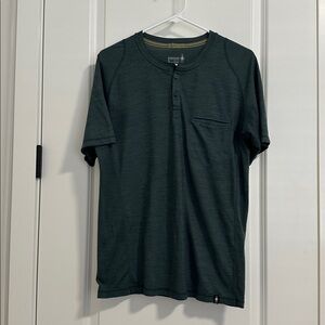 Smartwool Teal Henley Athletic Shirt